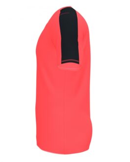 MAGLIA ACADEMY III manica corta – corallo fluo/nero