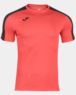 MAGLIA ACADEMY III manica corta – corallo fluo/nero