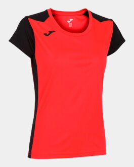 MAGLIA RECORD II – corallo fluo/nero