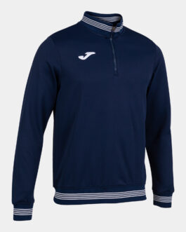 CAMPUS III felpa mezza zip – blu