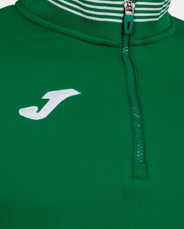 CAMPUS III felpa mezza zip – verde