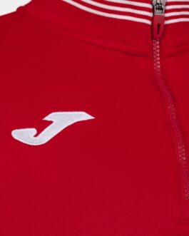 CAMPUS III felpa mezza zip – rosso