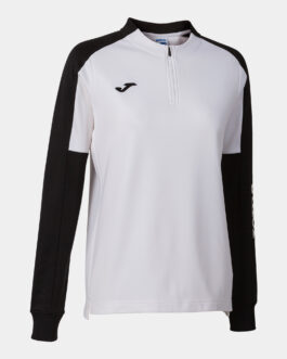 ECO-CHAMPIONSHIP felpa mezza zip – bianco/nero
