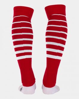 PREMIER II calze senza piede – rosso/bianco