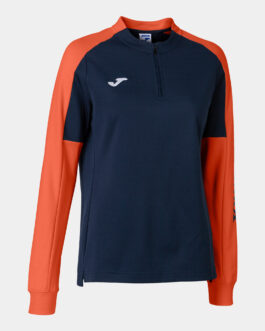 ECO-CHAMPIONSHIP felpa mezza zip – blu/corallo