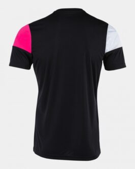 CREW V maglia – nero/rosa fluo