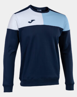 CREW V felpa – blu/celeste/bianco