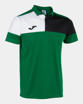 CREW V polo – verde/nero/bianco