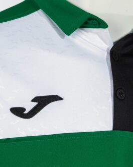CREW V polo – verde/nero/bianco