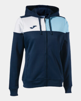 CREW V giacca con cappuccio – blu/celeste/bianco