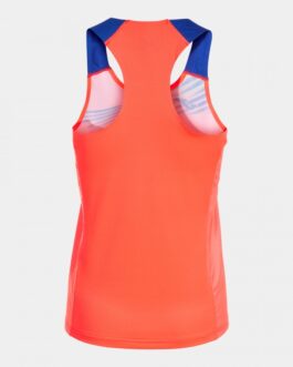 MAGLIA ELITE X senza manica – arancione fluo/azzurro
