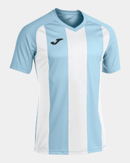 MAGLIA PISA II manica corta – celeste/bianco