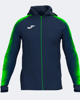 ELITE XI felpa con cappuccio – blu/verde fluo