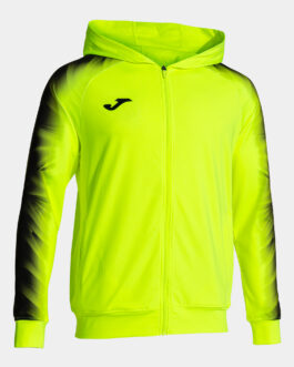 ELITE XI felpa con cappuccio – giallo fluo/nero