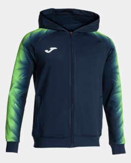 ELITE XI felpa con cappuccio – blu/verde fluo