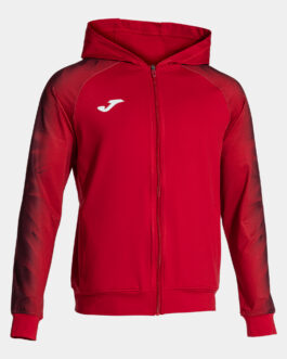 ELITE XI felpa con cappuccio – rosso/bianco