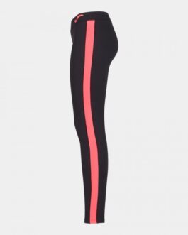 ASCONA leggings – nero/corallo fluo