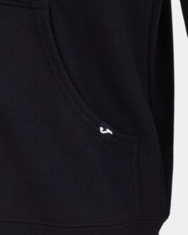 JUNGLE felpa con cappuccio e zip – nero