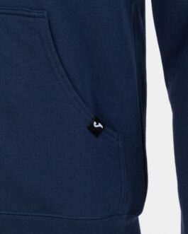 JUNGLE felpa con cappuccio e zip – blu
