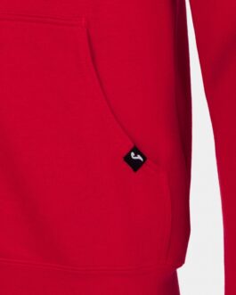 JUNGLE felpa con cappuccio e zip – rosso