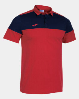 CREW V polo – rosso/blu