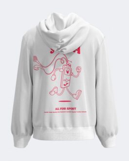 MONTANA felpa con cappuccio – bianco