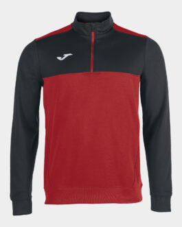 WINNER felpa mezza zip – rosso/nero