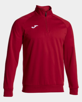 FARAON felpa mezza zip – rosso