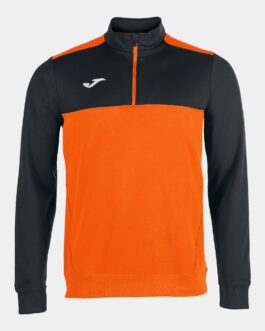 WINNER felpa mezza zip – arancione/nero
