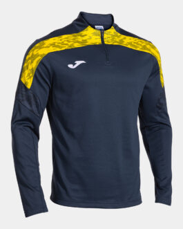 CHAMPIONSHIP VIII felpa con mezza zip – blu/giallo