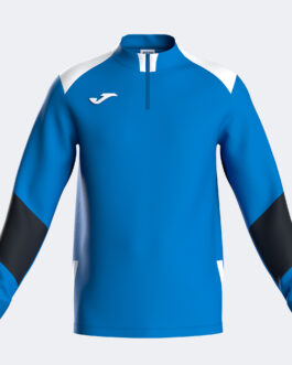 DANUBIO IV felpa mezza zip – azzurro/bianco/nero