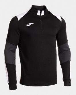 DANUBIO IV felpa mezza zip – nero/bianco/antracite