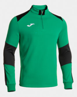 DANUBIO IV felpa mezza zip – verde/nero/antracite