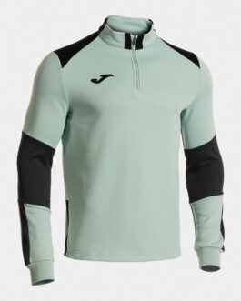 DANUBIO IV felpa mezza zip – grigio chiaro/nero/antracite