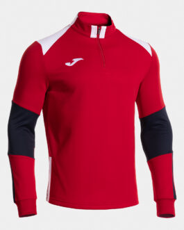 DANUBIO IV felpa mezza zip – rosso/bianco/blu