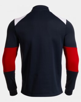 DANUBIO IV felpa mezza zip – blu/bianco/rosso