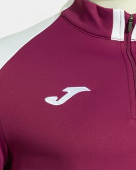 DANUBIO IV felpa mezza zip – ciliegia/bianco/blu