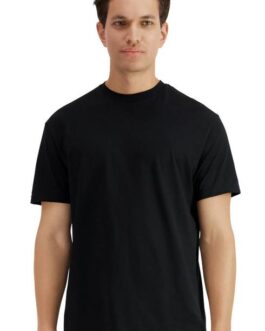Light Cotton maglia girocollo manica corta – colore BLACK
