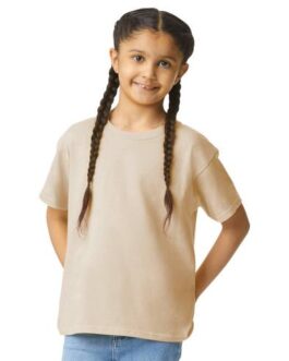Light Cotton maglia bambino girocollo manica corta – colore SAND