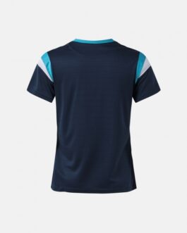 T-SHIRT TERRA DANUBIO DONNA – blu/turchese fluo